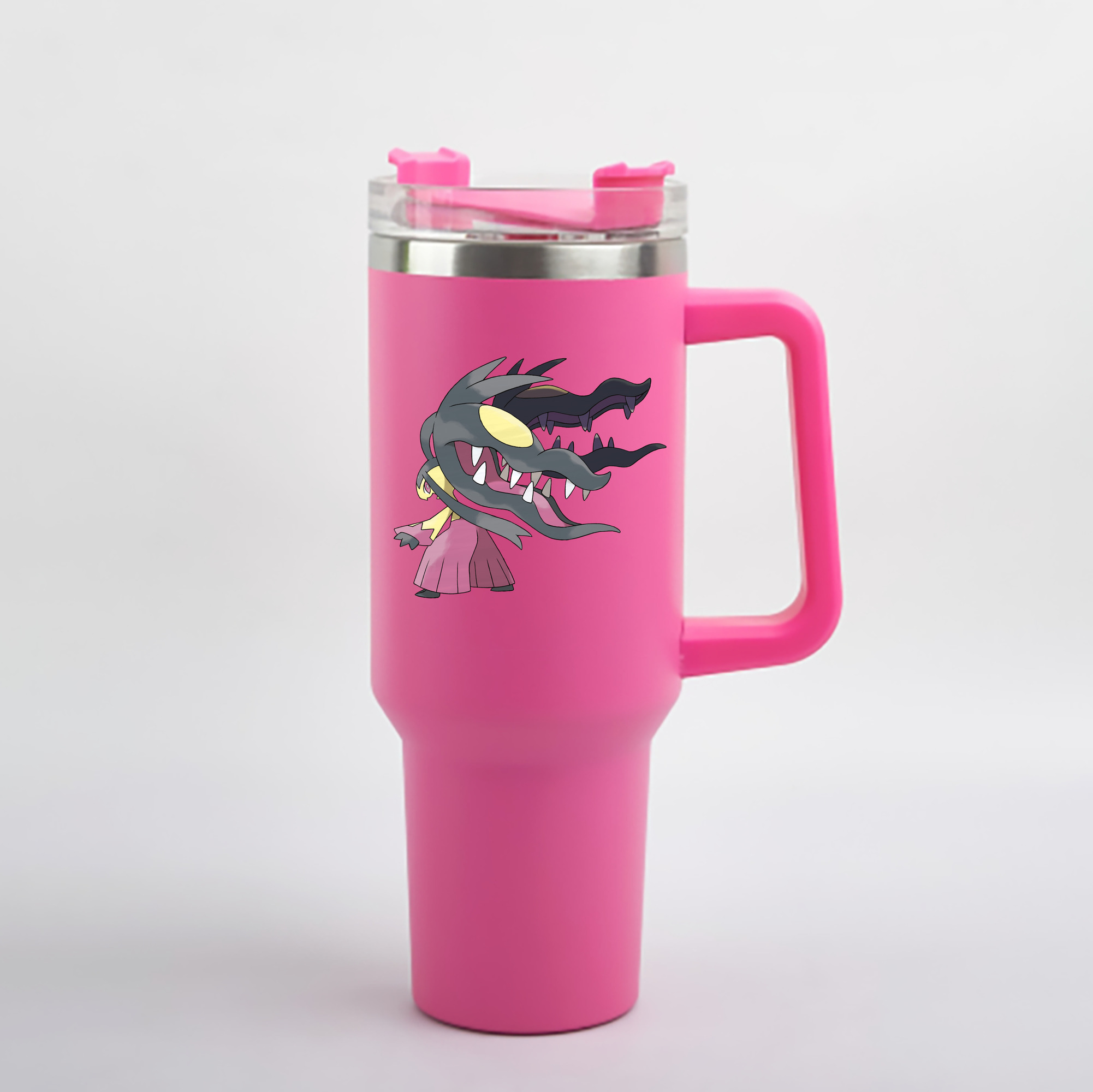 （画像用） ポケットモンスター Pokémon 1200mL車用タンブラー - クリスタルステッカー（プラスチックストロー付き）